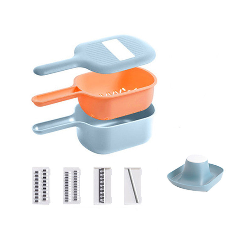 Multi-Functional Vegetable Slicer & Grater Set - Space-Saving Kitchen Tool