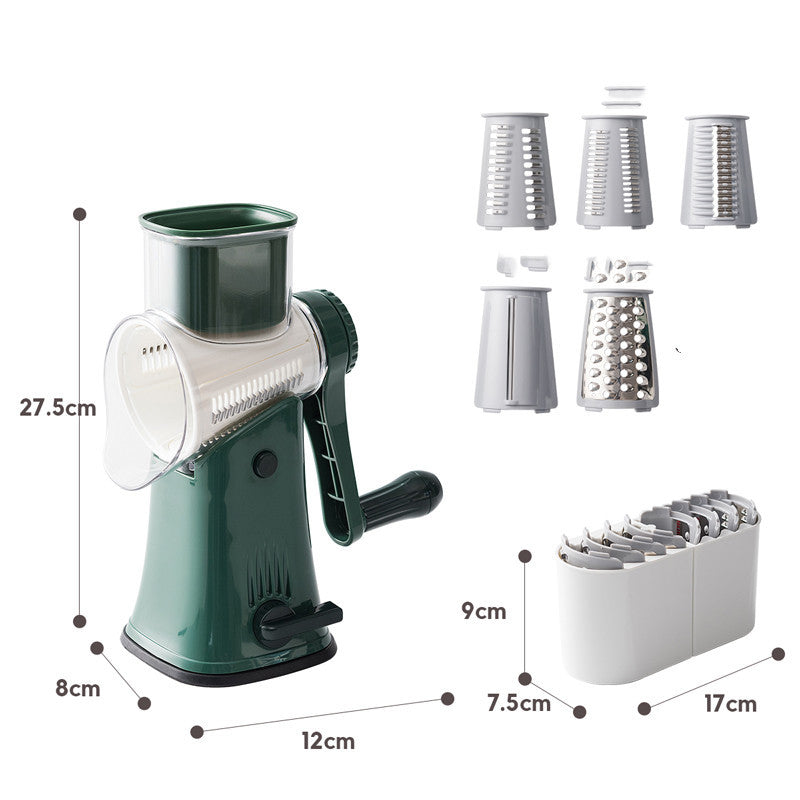Multi-Functional Vegetable Slicer & Grater Set - Space-Saving Kitchen Tool