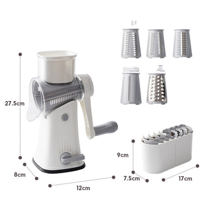 Multi-Functional Vegetable Slicer & Grater Set - Space-Saving Kitchen Tool