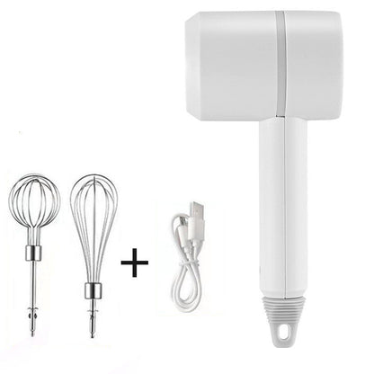 Wireless Handheld Food Mixer - Light Green, Rechargeable, Eco-Friendly