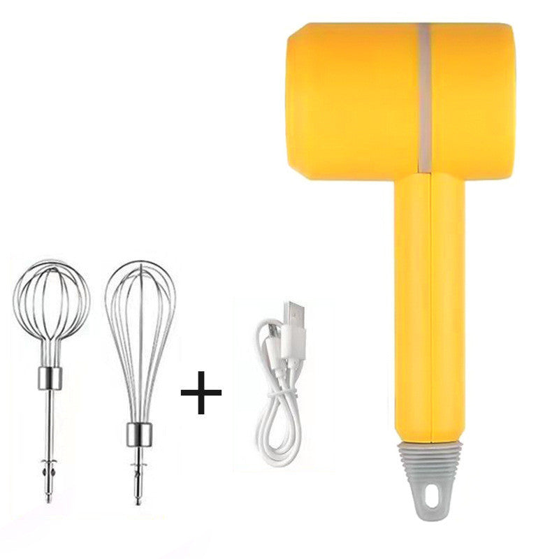 Wireless Handheld Food Mixer - Light Green, Rechargeable, Eco-Friendly
