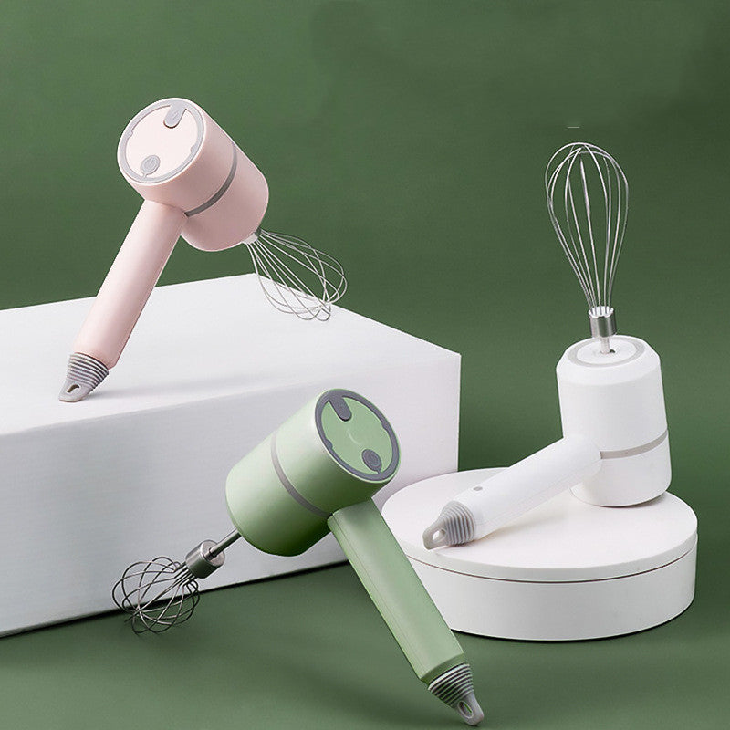 Wireless Handheld Food Mixer - Light Green, Rechargeable, Eco-Friendly
