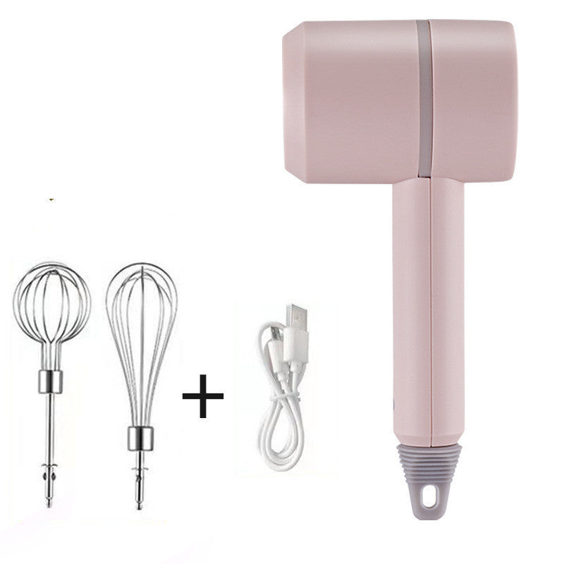 Wireless Handheld Food Mixer - Light Green, Rechargeable, Eco-Friendly