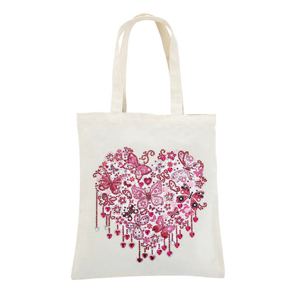 Eco-Friendly Canvas Tote Bag with Colorful Tree Design