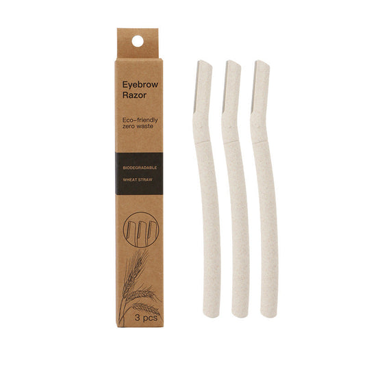 Biodegradable Eyebrow Razor with Eco-Friendly Packaging