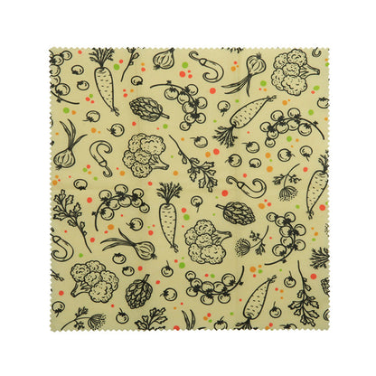Eco-Friendly Reusable Cleaning Cloth - Green Leaf Pattern, 12x12 Microfiber