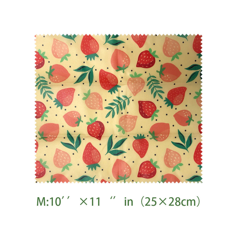 Eco-Friendly Reusable Cleaning Cloth - Green Leaf Pattern, 12x12 Microfiber