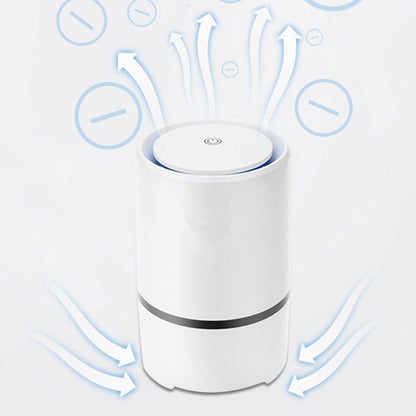 Eco-Friendly Cylindrical Air Purifier with Reusable Filters