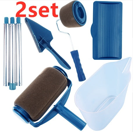Eco-Friendly Paint Roller Set with Reusable Foam Rollers and Accessories