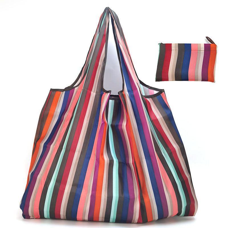Eco-Friendly Reusable Shopping Bag with Colorful Animal Patterns