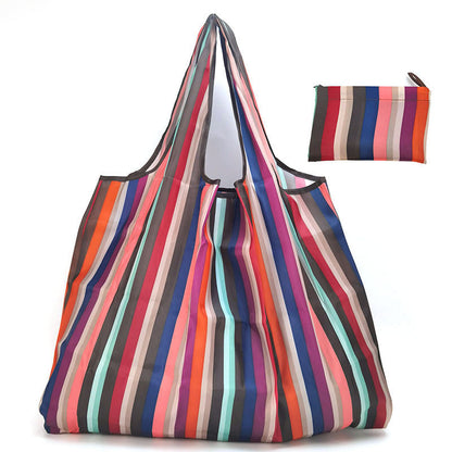 Eco-Friendly Reusable Shopping Bag with Colorful Animal Patterns