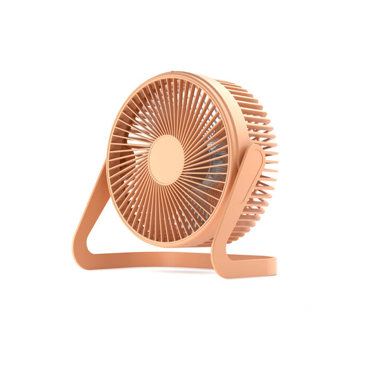 Energy-Efficient Portable Peach Desk Fan