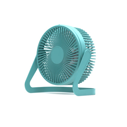Energy-Efficient Portable Peach Desk Fan for Personal Cooling