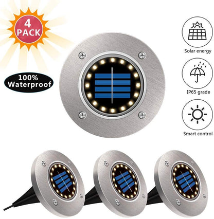 Solar-Powered Ground Lights for Eco-Friendly Outdoor Illumination