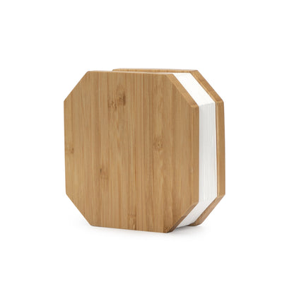 Natural Wood Octagonal Tissue Box Cover - Eco-Friendly Home Décor