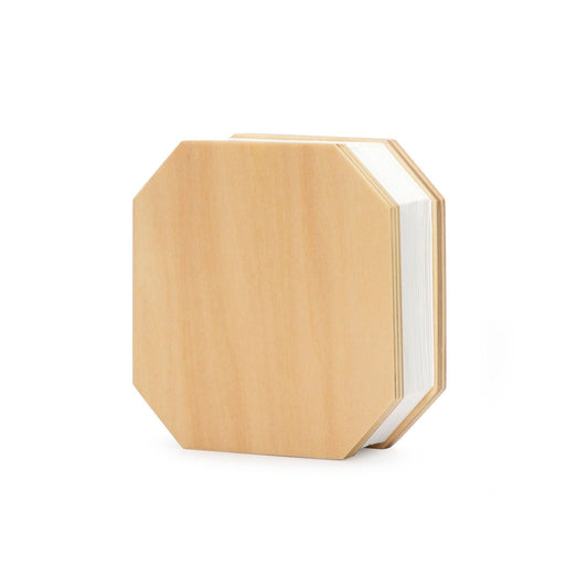 Natural Wood Octagonal Tissue Box Cover