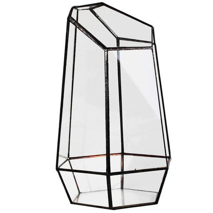 Eco-Friendly Geometric Glass Terrarium for Stylish Home Decor