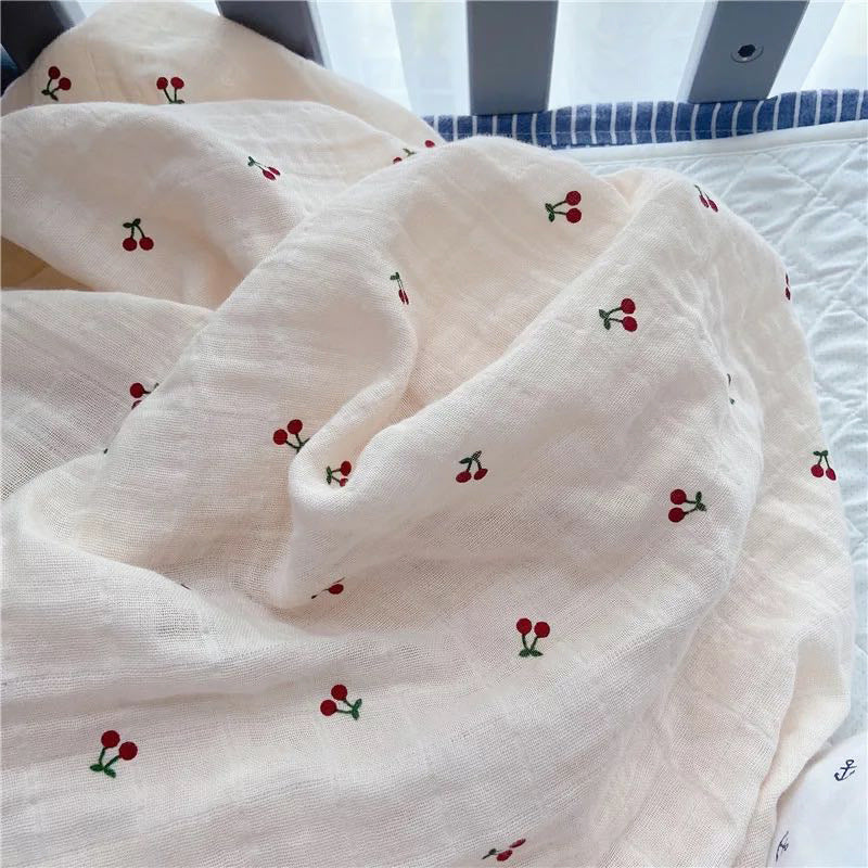 Eco-Friendly Lemon Pattern Cotton Towel - Sustainable & Reusable