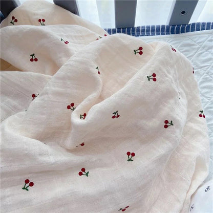 Eco-Friendly Lemon Pattern Cotton Towel - Sustainable & Reusable