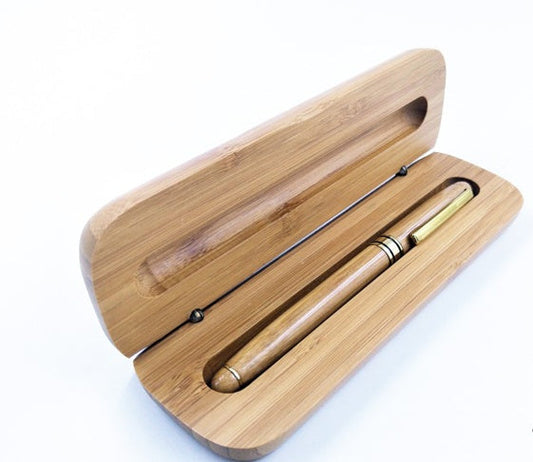 Eco-Friendly Bamboo Pen with Case