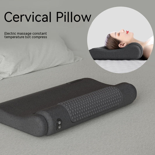 Ergonomic Electric Massage Pillow with Hot Compress