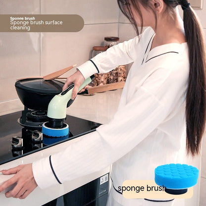 Eco-Friendly Electric Cleaning Brush with Extendable Handle