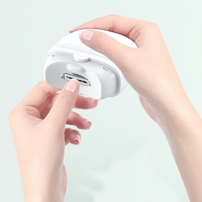 Ergonomic Electric Nail Clipper with Soft Light for Precision