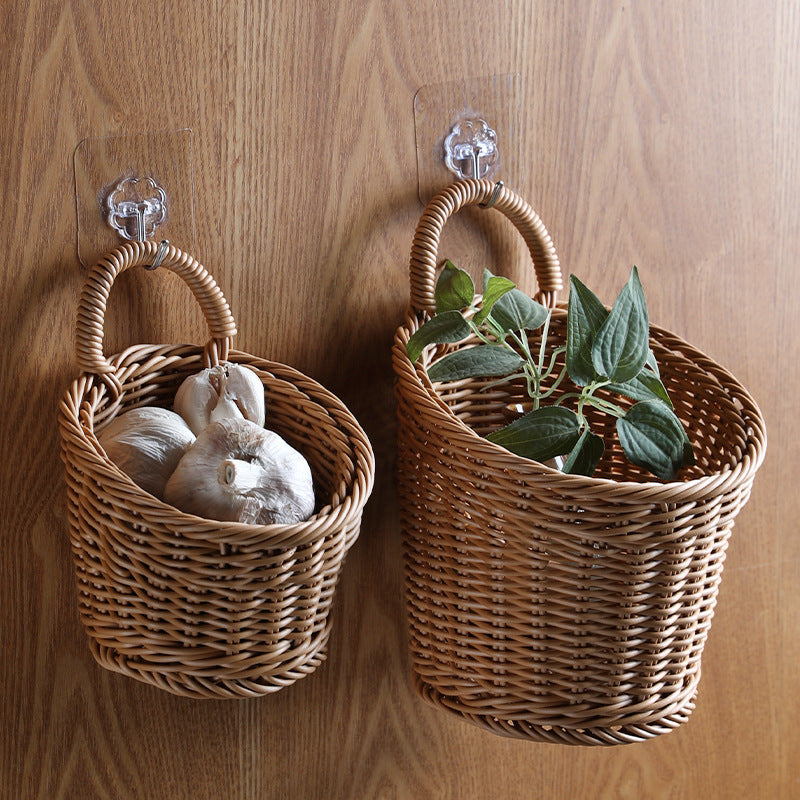 Eco-Friendly Hanging Wicker Baskets for Sustainable Home Organization