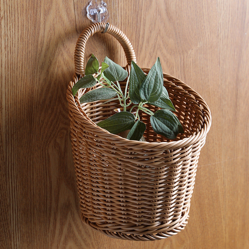 Eco-Friendly Hanging Wicker Baskets for Sustainable Home Organization