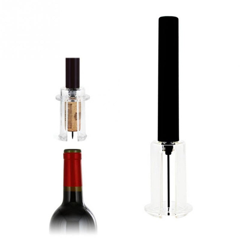 Eco-Friendly Reusable Wine Bottle Opener with Durable Black Handle