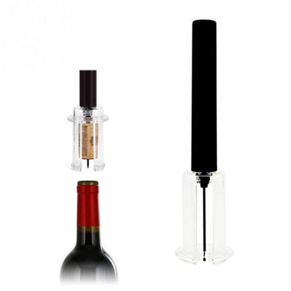 Eco-Friendly Reusable Wine Bottle Opener with Durable Black Handle