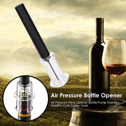 Eco-Friendly Reusable Wine Bottle Opener with Durable Black Handle