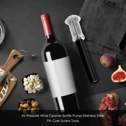 Eco-Friendly Reusable Wine Bottle Opener with Durable Black Handle