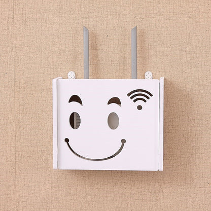 Eco-Friendly Bamboo Wi-Fi Router Storage Box with Ventilation