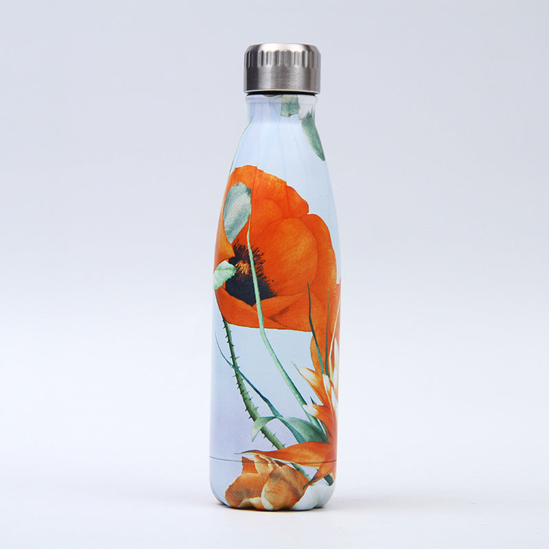 Insulated Stainless Steel Water Bottle - Eco-Friendly, Reusable, 500ml