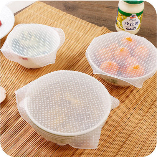 Reusable Silicone Food Covers - Eco-Friendly Stretchable Bowl Lids