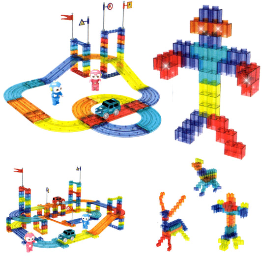 FITTO Magnetic Building Blocks Set 63 Pieces