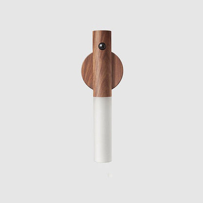 Eco-Friendly Wall-Mounted Night Light with Wood Finish