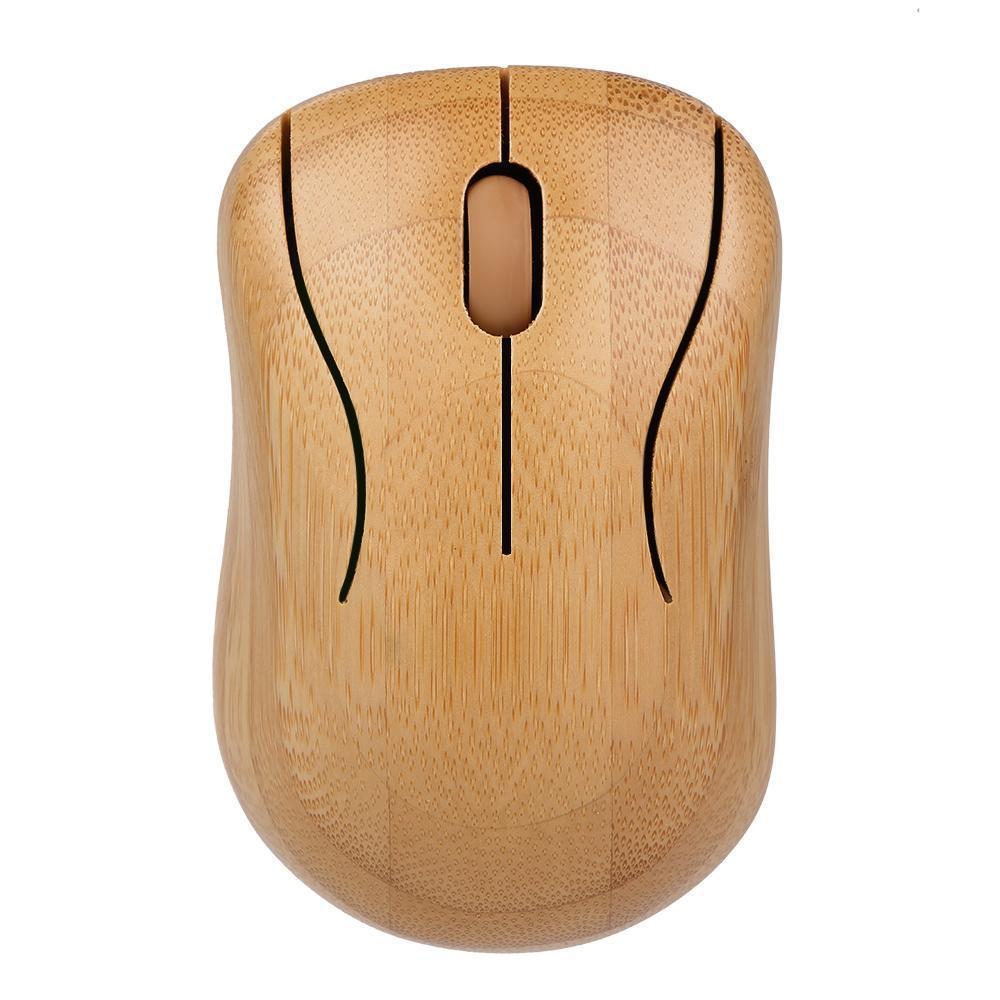 Eco-Friendly Bamboo Wireless Keyboard and Mouse Set