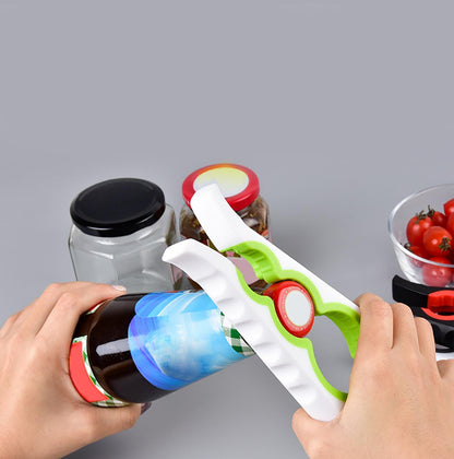 Ergonomic Multi-Use Jar Opener - Black & Red