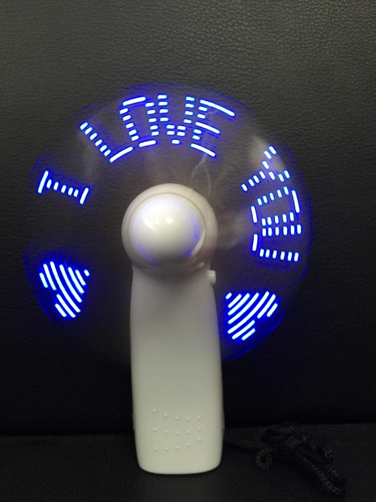 Handheld LED Message Fan with Customizable RGB Display