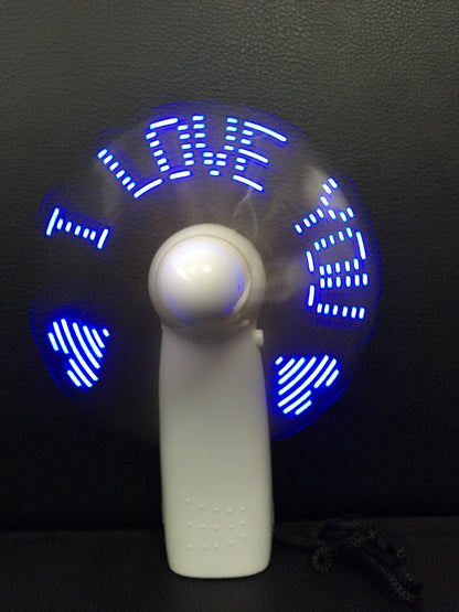 Handheld LED Message Fan with Customizable RGB Display
