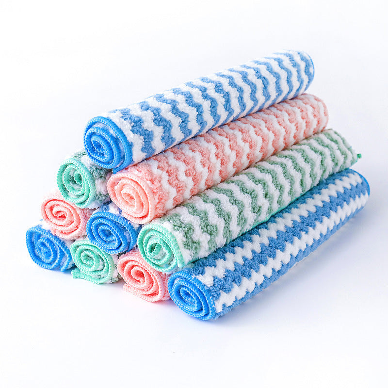 Eco-Friendly Reusable Cleaning Cloths - Sustainable, Multi-Color, Biodegradable