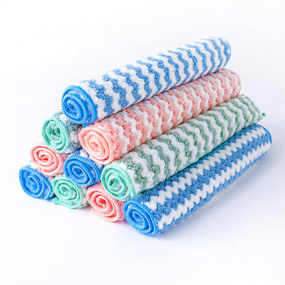 Eco-Friendly Reusable Cleaning Cloths - Sustainable, Multi-Color, Biodegradable