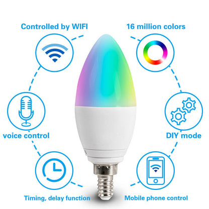 Multicolor Teardrop LED Light Bulb - Energy-Efficient, Customizable Lighting