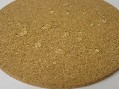 Eco-Friendly Natural Cork Round Coasters - Bulk Pack of 24