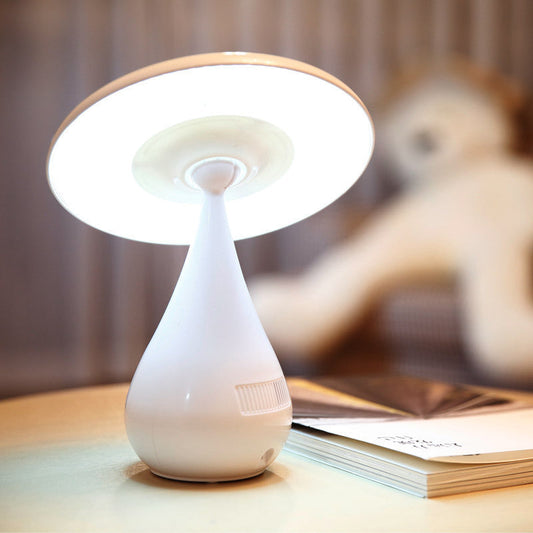 Energy-Efficient Teardrop LED Table Lamp in White