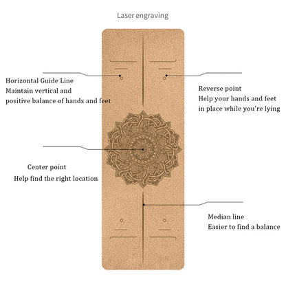 Eco-Friendly Cork Yoga Mat - Sustainable, Durable, Non-Toxic Exercise Mat