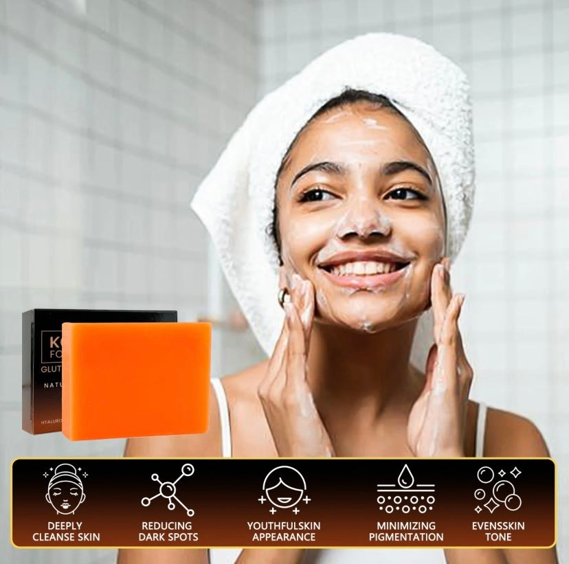 Organic Turmeric Soap Bar - Natural, Plastic-Free, Biodegradable