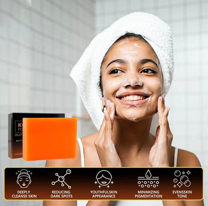 Organic Turmeric Soap Bar - Natural, Plastic-Free, Biodegradable